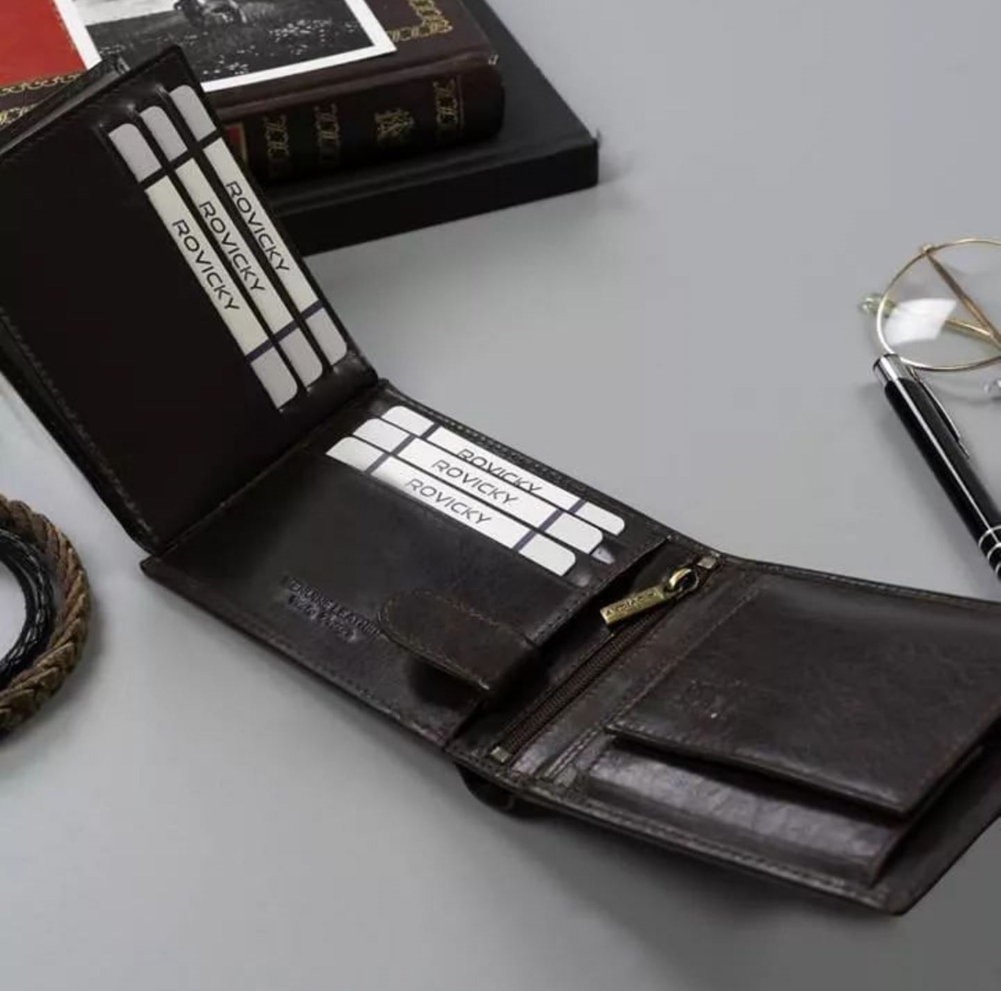 Кошелек мужской Rovicky N61-RVT D.BROWN Кошелек мужской Rovicky N61-RVT D.BROWN